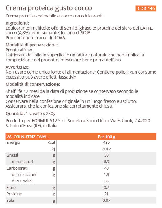 146_Crema proteica gusto cocco